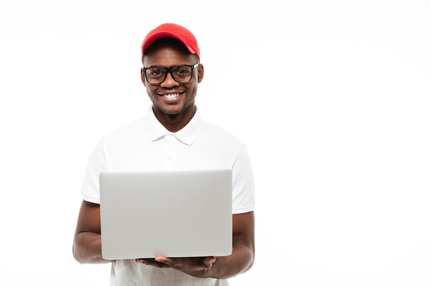 UxifyDev student holding a laptop